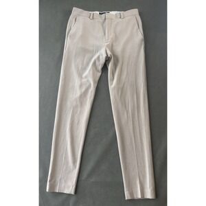 Asos Design Pants Mens 30x32 Beige  Flat Front Casual Chino Trouser